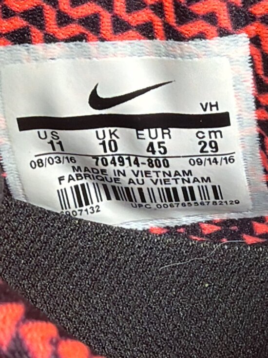 Nike FS Lite Run 4 Mens Bright Crimson Orange Running Shoes Size 11 US 45 EU Y2K main image 4